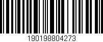 Código de barras (EAN, GTIN, SKU, ISBN): '190198804273'