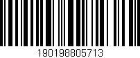 Código de barras (EAN, GTIN, SKU, ISBN): '190198805713'
