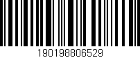 Código de barras (EAN, GTIN, SKU, ISBN): '190198806529'