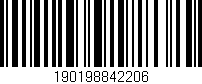 Código de barras (EAN, GTIN, SKU, ISBN): '190198842206'
