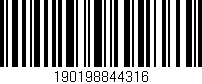 Código de barras (EAN, GTIN, SKU, ISBN): '190198844316'