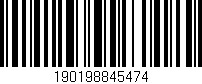 Código de barras (EAN, GTIN, SKU, ISBN): '190198845474'