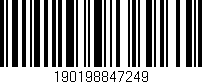 Código de barras (EAN, GTIN, SKU, ISBN): '190198847249'