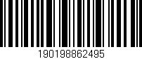 Código de barras (EAN, GTIN, SKU, ISBN): '190198862495'