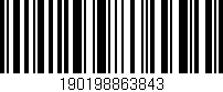 Código de barras (EAN, GTIN, SKU, ISBN): '190198863843'