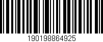 Código de barras (EAN, GTIN, SKU, ISBN): '190198864925'