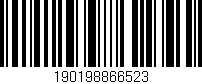 Código de barras (EAN, GTIN, SKU, ISBN): '190198866523'