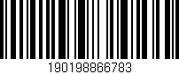 Código de barras (EAN, GTIN, SKU, ISBN): '190198866783'