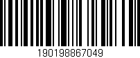 Código de barras (EAN, GTIN, SKU, ISBN): '190198867049'