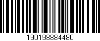 Código de barras (EAN, GTIN, SKU, ISBN): '190198884480'