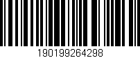 Código de barras (EAN, GTIN, SKU, ISBN): '190199264298'