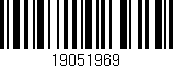 Código de barras (EAN, GTIN, SKU, ISBN): '19051969'