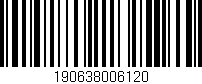 Código de barras (EAN, GTIN, SKU, ISBN): '190638006120'