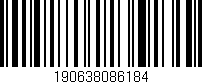 Código de barras (EAN, GTIN, SKU, ISBN): '190638086184'