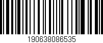 Código de barras (EAN, GTIN, SKU, ISBN): '190638086535'