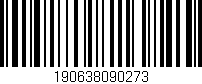 Código de barras (EAN, GTIN, SKU, ISBN): '190638090273'