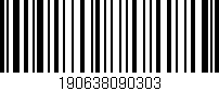 Código de barras (EAN, GTIN, SKU, ISBN): '190638090303'