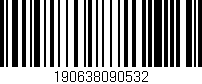 Código de barras (EAN, GTIN, SKU, ISBN): '190638090532'