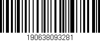 Código de barras (EAN, GTIN, SKU, ISBN): '190638093281'