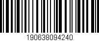 Código de barras (EAN, GTIN, SKU, ISBN): '190638094240'