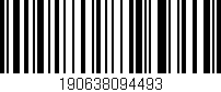 Código de barras (EAN, GTIN, SKU, ISBN): '190638094493'