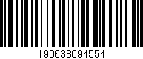 Código de barras (EAN, GTIN, SKU, ISBN): '190638094554'