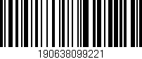 Código de barras (EAN, GTIN, SKU, ISBN): '190638099221'