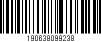 Código de barras (EAN, GTIN, SKU, ISBN): '190638099238'