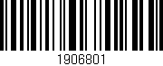 Código de barras (EAN, GTIN, SKU, ISBN): '1906801'