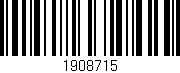 Código de barras (EAN, GTIN, SKU, ISBN): '1908715'