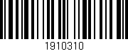 Código de barras (EAN, GTIN, SKU, ISBN): '1910310'