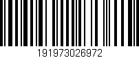 Código de barras (EAN, GTIN, SKU, ISBN): '191973026972'