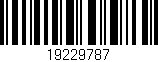 Código de barras (EAN, GTIN, SKU, ISBN): '19229787'