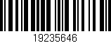 Código de barras (EAN, GTIN, SKU, ISBN): '19235646'