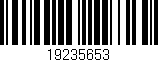 Código de barras (EAN, GTIN, SKU, ISBN): '19235653'