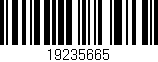 Código de barras (EAN, GTIN, SKU, ISBN): '19235665'