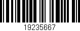 Código de barras (EAN, GTIN, SKU, ISBN): '19235667'