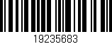 Código de barras (EAN, GTIN, SKU, ISBN): '19235683'