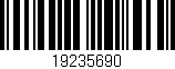 Código de barras (EAN, GTIN, SKU, ISBN): '19235690'