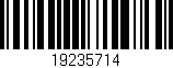 Código de barras (EAN, GTIN, SKU, ISBN): '19235714'