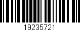 Código de barras (EAN, GTIN, SKU, ISBN): '19235721'