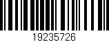 Código de barras (EAN, GTIN, SKU, ISBN): '19235726'