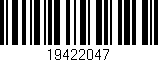 Código de barras (EAN, GTIN, SKU, ISBN): '19422047'