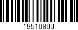 Código de barras (EAN, GTIN, SKU, ISBN): '19510800'