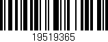 Código de barras (EAN, GTIN, SKU, ISBN): '19519365'