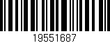 Código de barras (EAN, GTIN, SKU, ISBN): '19551687'
