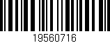 Código de barras (EAN, GTIN, SKU, ISBN): '19560716'