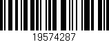 Código de barras (EAN, GTIN, SKU, ISBN): '19574287'