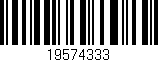 Código de barras (EAN, GTIN, SKU, ISBN): '19574333'