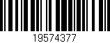 Código de barras (EAN, GTIN, SKU, ISBN): '19574377'